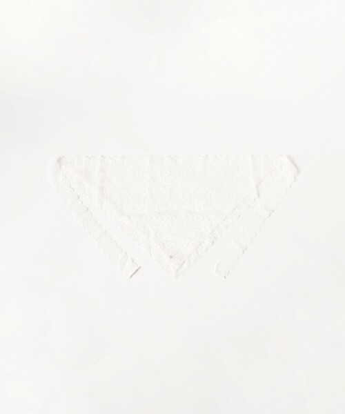 Ray BEAMS(レイビームス)の「レース スカーフ(バンダナ/スカーフ・レディース・ホワイト/ブラック・ONE SIZE)」の14枚目の写真