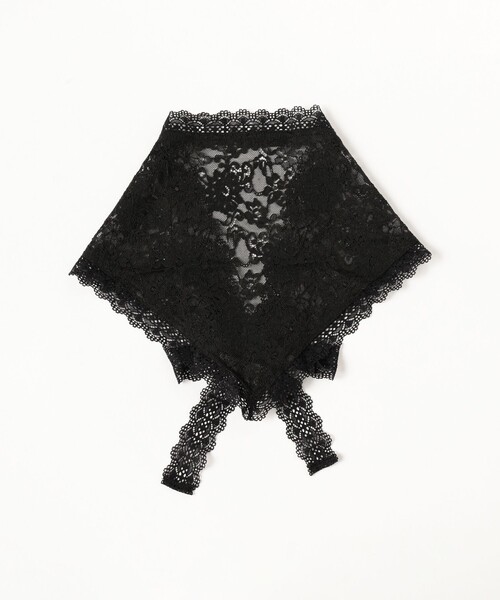 Ray BEAMS(レイビームス)の「レース スカーフ(バンダナ/スカーフ・レディース・ホワイト/ブラック・ONE SIZE)」の15枚目の写真