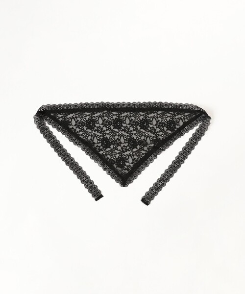 Ray BEAMS(レイビームス)の「レース スカーフ(バンダナ/スカーフ・レディース・ホワイト/ブラック・ONE SIZE)」の17枚目の写真