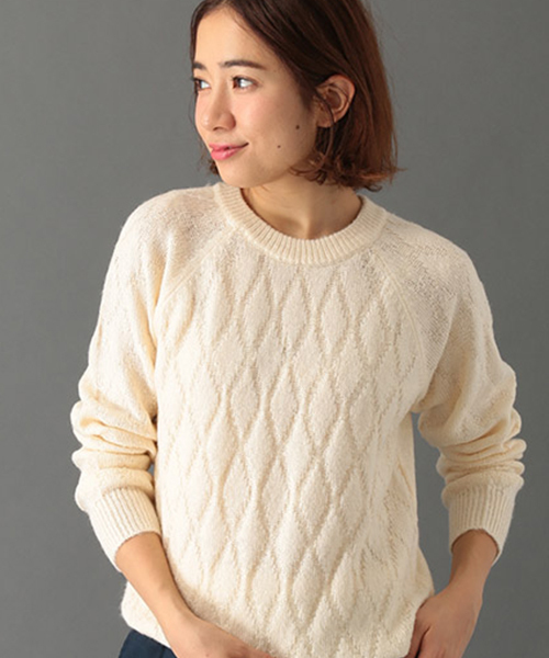 SEVENDAYS=SUNDAY(セブンデイズサンデイ)の「12Gベーシック 長袖タートルネックプルオーバー(ニット/セーター・レディース・ネイビー/グリーン/オフホワイト・MEDIUM/LARGE)」の1枚目の写真