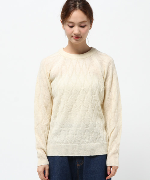 SEVENDAYS=SUNDAY(セブンデイズサンデイ)の「12Gベーシック 長袖タートルネックプルオーバー(ニット/セーター・レディース・ネイビー/グリーン/オフホワイト・MEDIUM/LARGE)」の4枚目の写真