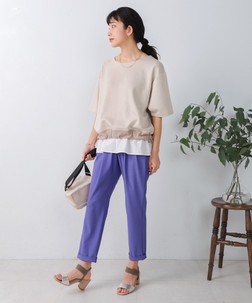 Bou Jeloud(ブージュルード)の「シャツドッキングポンチプルオーバー(Tシャツ/カットソー・レディース・グレー系その他/ブラック・FREE)」の16枚目の写真