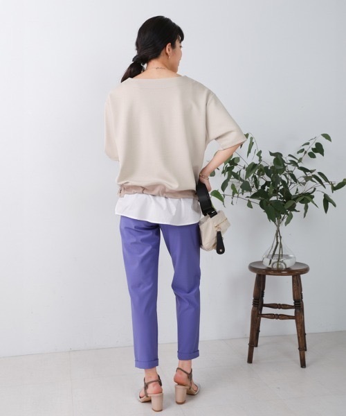 Bou Jeloud(ブージュルード)の「シャツドッキングポンチプルオーバー(Tシャツ/カットソー・レディース・グレー系その他/ブラック・FREE)」の21枚目の写真