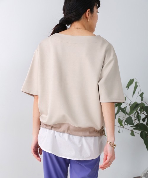 Bou Jeloud(ブージュルード)の「シャツドッキングポンチプルオーバー(Tシャツ/カットソー・レディース・グレー系その他/ブラック・FREE)」の22枚目の写真