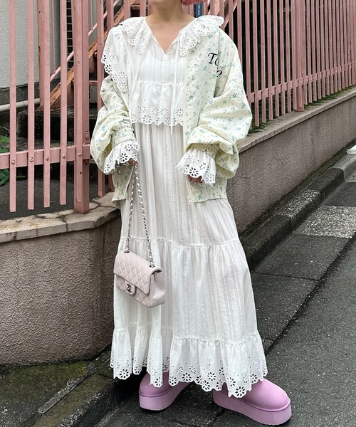 Alley Tokyo(アリートーキョー)の「Alley Tokyo花柄ブルゾン(ブルゾン・レディース・オフホワイト・FREE)」の17枚目の写真
