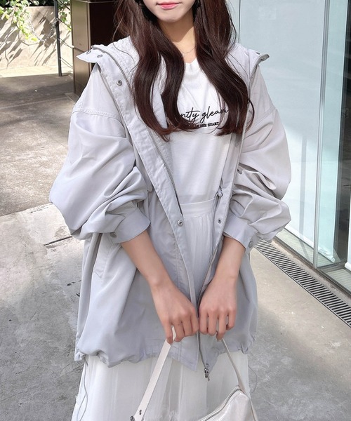 INGNI（イング）の「【WEB限定】ウエストドロストマウンテンパーカー（マウンテンパーカー・レディース・アイボリー/ブラック/ライトグレー・M）」の3枚目の写真