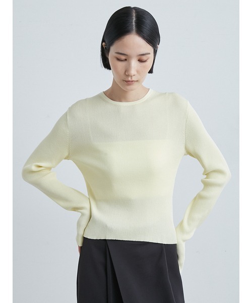 MIESROHE（ミースロエ）の「オーガニックRIBニットTOPS（ニット