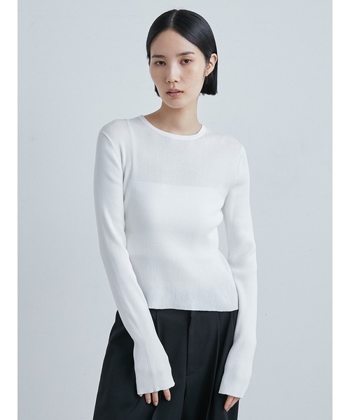 MIESROHE（ミースロエ）の「オーガニックRIBニットTOPS（ニット