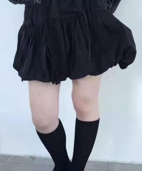 almo(アルモ)の「SK リボンバルーンスカート(se)(スカート・レディース・ブラック/ホワイト/グレー・FREE)」の10枚目の写真