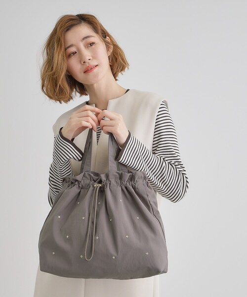 grove（グローブ）の「キラストーンドロスト2WAYショルダー（ショルダーバッグ・レディース・ダークグレー/ブラック/ライトベージュ/グレー系その他7・00）」の10枚目の写真
