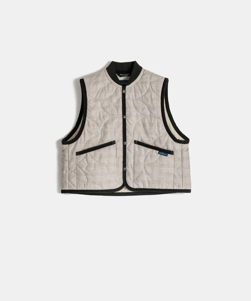 セール】Cropped Bomber Gilet Womens / クロップド ボンバー ジレ