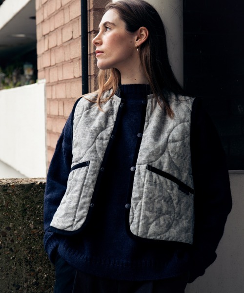 セール】Cropped Bomber Gilet Womens / クロップド ボンバー ジレ