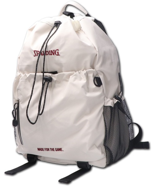 MASSIVE STORE(マッシブストア)の「【SPALDING/スポルディング】SPD MFTG DS DAY SACK / 巾着サック(バックパック/リュック・メンズ・アイボリー/ブラック・FREE)」の1枚目の写真