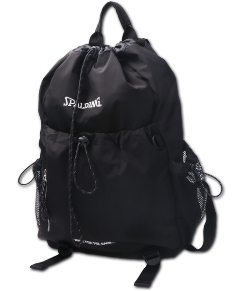 MASSIVE STORE(マッシブストア)の「【SPALDING/スポルディング】SPD MFTG DS DAY SACK / 巾着サック(バックパック/リュック・メンズ・アイボリー/ブラック・FREE)」の2枚目の写真