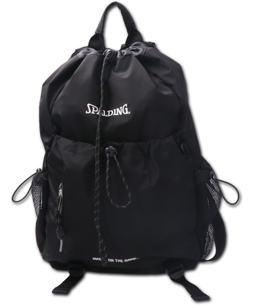 MASSIVE STORE(マッシブストア)の「【SPALDING/スポルディング】SPD MFTG DS DAY SACK / 巾着サック(バックパック/リュック・メンズ・アイボリー/ブラック・FREE)」の3枚目の写真