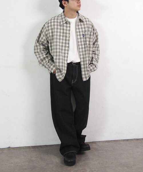 WHO'S WHO gallery（フーズフーギャラリー）の「【UNISEX/ユニセックス】FACTチェックシャツ（シャツ/ブラウス・レディース・ホワイト/ネイビー・FREE）」の6枚目の写真