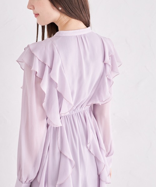 楊柳ラッフルフリルワンピース（ワンピース）｜tocco closet