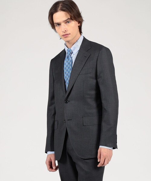 TOMORROWLAND新品スーツ TRAVELLER ウールシルク シングルブレステッド2Bスーツ E.Zegna