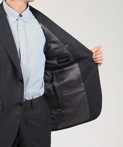 TRAVELLER ウールシルク シングルブレステッド2Bスーツ E.Zegna