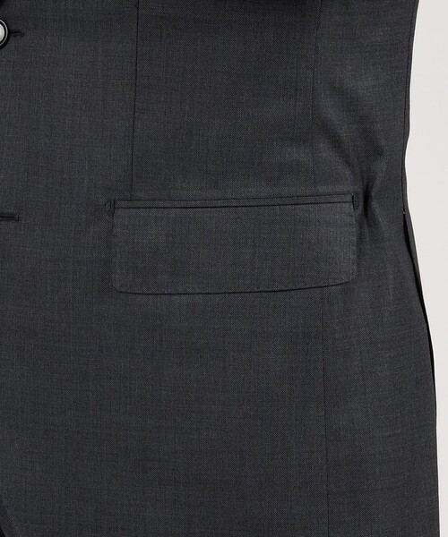 TOMORROWLAND （トゥモローランド）の「TRAVELLER ウールシルク シングルブレステッド2Bスーツ E.Zegna（スーツジャケット・メンズ・チャコールグレー/ダークブルー・46/48/52/44/50/42）」の12枚目の写真