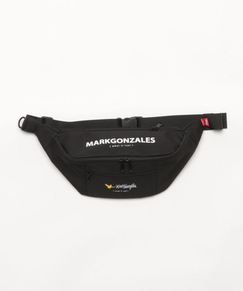 Mark Gonzales(マーク・ゴンザレス)の「【Mark Gonzales/マークゴンザレス】ウエストポーチ(ボディバッグ/ウエストポーチ・メンズ・ブラック・ONESIZE)」の1枚目の写真