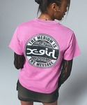 X-girl(エックスガール)のPIGMENT DISTRESSED CIRCLE LOGO S/S TEE