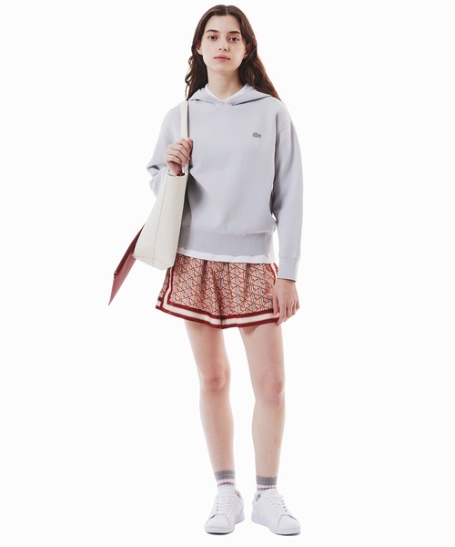 LACOSTE（ラコステ）の「スリムフィットハーフスリーブポロシャツ（ポロシャツ・レディース・ピンクベージュ/ネイビー/ブラック/ホワイト・40/38/36/34）」の22枚目の写真