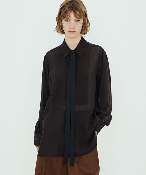 シルクローン ボザムシャツ（シャツ/ブラウス）｜TOMORROWLAND