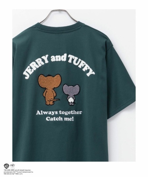 TOM&JERRY ジェリータフィーサガラ刺繍Tシャツ（Tシャツ