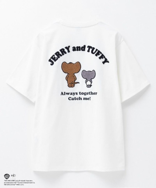 TOM&JERRY ジェリータフィーサガラ刺繍Tシャツ（Tシャツ/カットソー