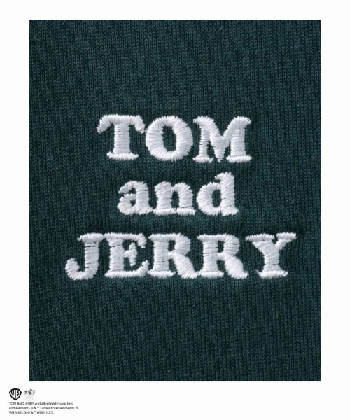 Tom＆Jerry（トムアンドジェリー）の「TOM&JERRY ジェリータフィーサガラ刺繍Tシャツ（Tシャツ/カットソー・メンズ・オフホワイト/グリーン・M/L/XL）」の9枚目の写真