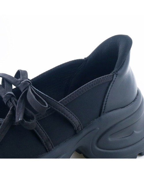 byあしながおじさん(バイアシナガオジサン)の「HANDSFREE|厚底バレエスニーカー 8710609(スニーカー・レディース・アイボリー/ブラック/ピンク/ネイビー・24.5cm/24cm/23.5cm/23cm/22.5cm)」の9枚目の写真