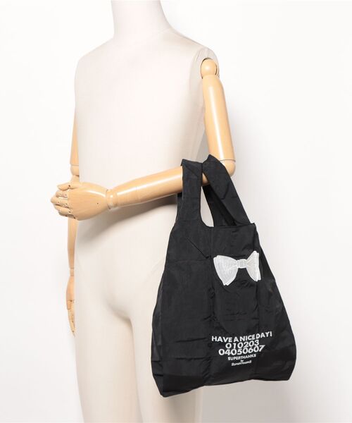 ARCHIVER(アーカイバ)の「【RS】【SUPERTHANKS】HAVE A NICE DAY! ECO BAG(エコバッグ/サブバッグ・レディース・ブラック・FREE)」の6枚目の写真