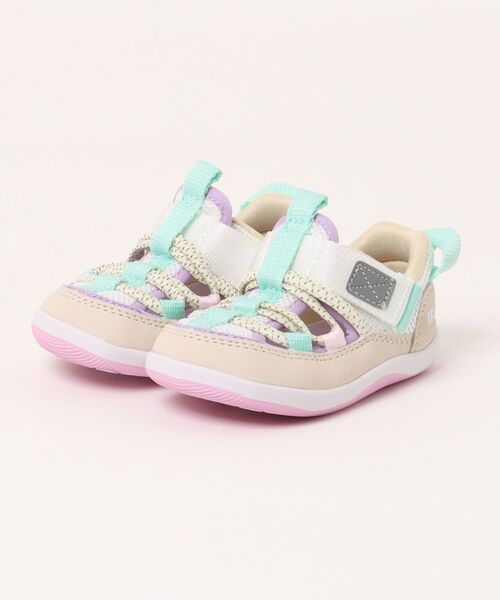 IFME（イフミー）の「《IFME》BABY ﾘｮｳﾍﾞﾙﾄｳｫｰﾀｰ（スニーカー・キッズ・ネイビー/グリーン/ピンク/ベージュ・13.0cm/13.5cm/12.5cm/14.0cm/15.0cm/14.5cm）」の2枚目の写真