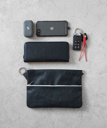 SENTI(ZeB)SENTI ZeB / Dyneema(R) Leather W ZIP POUCH LL yʃ_Cj[}U[_uWbv|[`LL v / 3034(|[`)