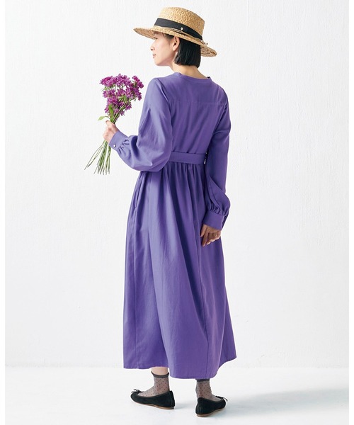 Sunny clouds（サニークラウズ）の「サニークラウズ　すみれ色のワンピース〈レディース〉（ワンピース・レディース・パープル・LL/L/M/MP）」の3枚目の写真