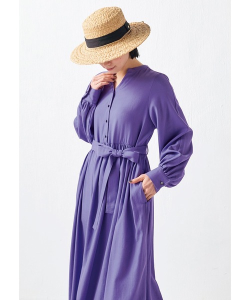 Sunny clouds（サニークラウズ）の「サニークラウズ　すみれ色のワンピース〈レディース〉（ワンピース・レディース・パープル・LL/L/M/MP）」の4枚目の写真