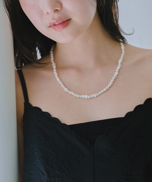 LAVEANGE(ラビアンジェ)の「淡水パールマグネットネックレス(ネックレス・レディース・アイボリー/オフホワイト・F)」の21枚目の写真