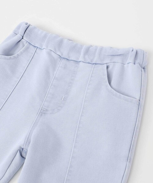 SLAP SLIP（スラップスリップ）の「裾お花レースデニムニットセンタータック7分丈パンツ(80~130cm)（デニムパンツ・キッズ・ブルー/ネイビー・100cm/110cm/80ｃｍ/90cm/130cm/120cm）」の11枚目の写真