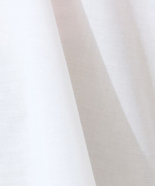 SHOO・LA・RUE（シューラルー）の「【洗える/S-LL/UV/吸水速乾】洗濯後しわになりにくいリネンブレンド ブラウス（シャツ/ブラウス・レディース・ホワイト/ピンク系/ライトイエロー系/ブルー系7・02/01/04/03）」の9枚目の写真