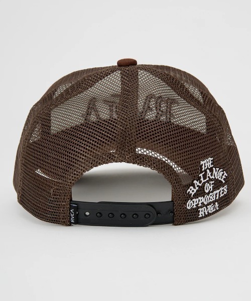 RVCA（ルーカ）の「RVCA メンズ BALANCE RVCA TRUCKER キャップ 【2025年春夏モデル】/ルーカロゴメッシュキャップ・帽子（キャップ・メンズ・レッド系その他/ブラウン系その他/ブラック・FREE）」の15枚目の写真