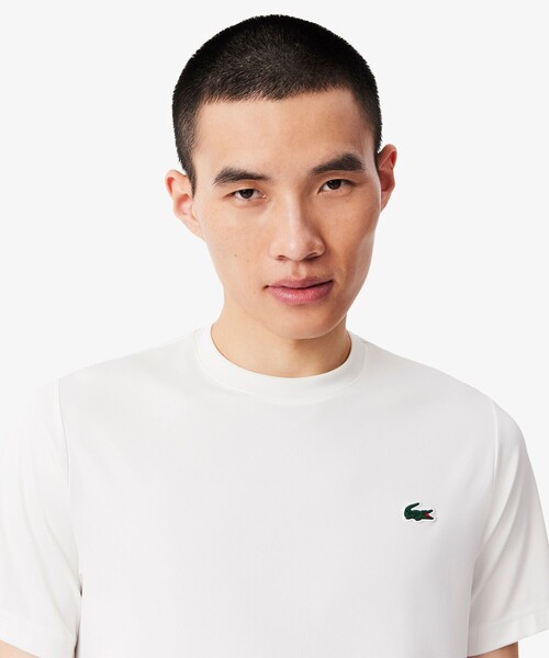 LACOSTE(ラコステ)の「UPF50 UVカット 速乾 ウルトラドライワンポイントTシャツ(Tシャツ/カットソー・メンズ・ブラック/ホワイト/ネイビー・4/3/5/6)」の4枚目の写真