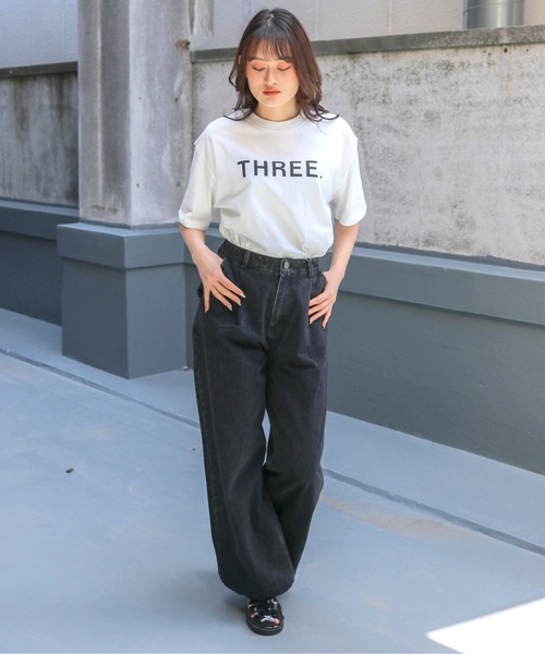 UNIT CHESTコラボ】web限定/THREE Tシャツ（Tシャツ/カットソー