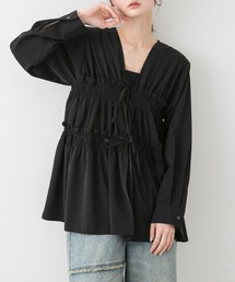 SENSE OF PLACE by URBAN RESEARCH | ギャザーリボンチュニックブラウス(シャツ/ブラウス)