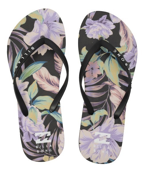 BILLABONG（ビラボン）の「BILLABONG レディース FLIP FLOPS PRINT ビーチサンダル 【2025年春夏モデル】/ビラボン総柄ビーサン（サンダル・レディース・アイボリー/マルチ・24cm/23cm）」の2枚目の写真