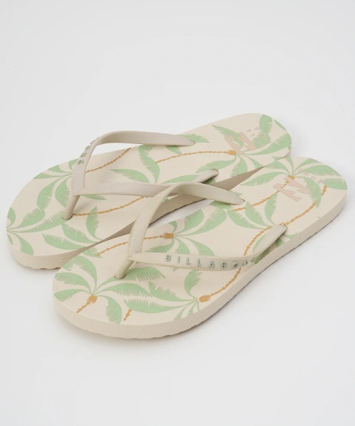 BILLABONG（ビラボン）の「BILLABONG レディース FLIP FLOPS PRINT ビーチサンダル 【2025年春夏モデル】/ビラボン総柄ビーサン（サンダル・レディース・アイボリー/マルチ・24cm/23cm）」の4枚目の写真