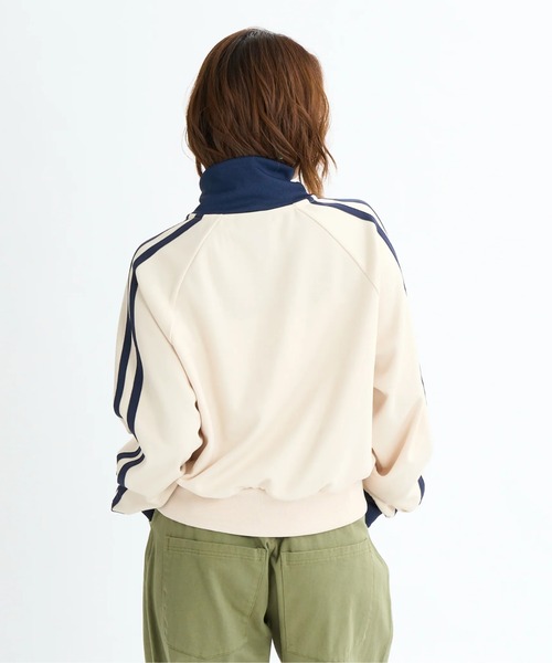ROXY(ロキシー)の「CLEARED TO TAKE OFF /ロキシーワンポイントジャージトラックジャケット(ジャージ・レディース・ホワイト/チャコールグレー・LARGE/MEDIUM/SMALL)」の3枚目の写真