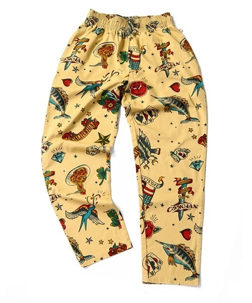 COOKMAN(クックマン)の「Cookman クックマン シェフパンツ イージーパンツ Old Tattoo Beige(その他パンツ・メンズ・ベージュ・MEDIUM/LARGE/SMALL/X-LARGE)」の2枚目の写真