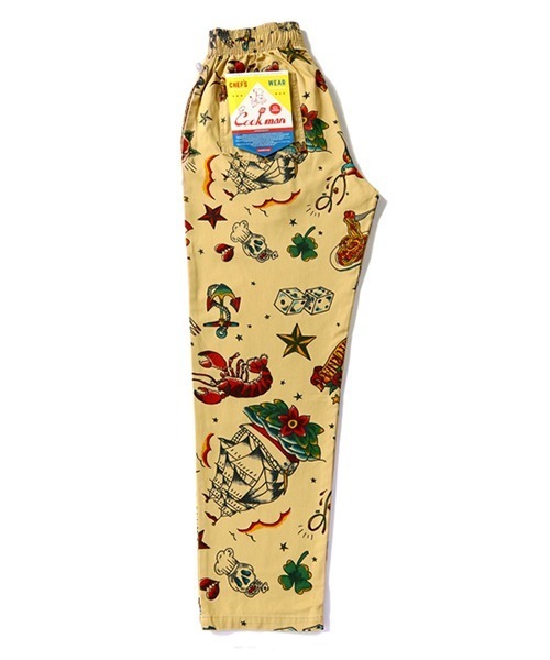 COOKMAN(クックマン)の「Cookman クックマン シェフパンツ イージーパンツ Old Tattoo Beige(その他パンツ・メンズ・ベージュ・MEDIUM/LARGE/SMALL/X-LARGE)」の3枚目の写真