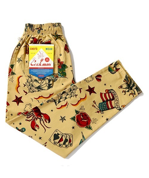 COOKMAN(クックマン)の「Cookman クックマン シェフパンツ イージーパンツ Old Tattoo Beige(その他パンツ・メンズ・ベージュ・MEDIUM/LARGE/SMALL/X-LARGE)」の5枚目の写真